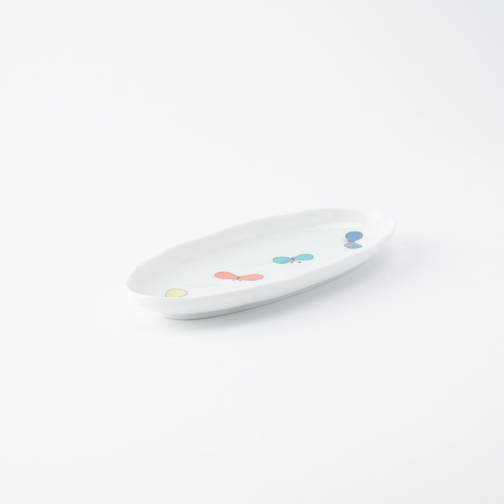 Playful Pattern Oval Side Plate