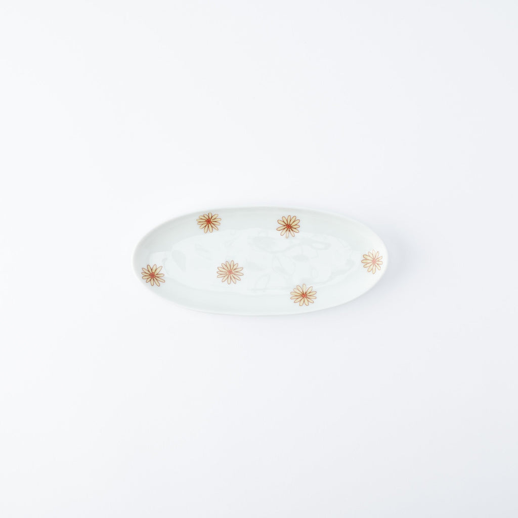 Playful Pattern Oval Side Plate