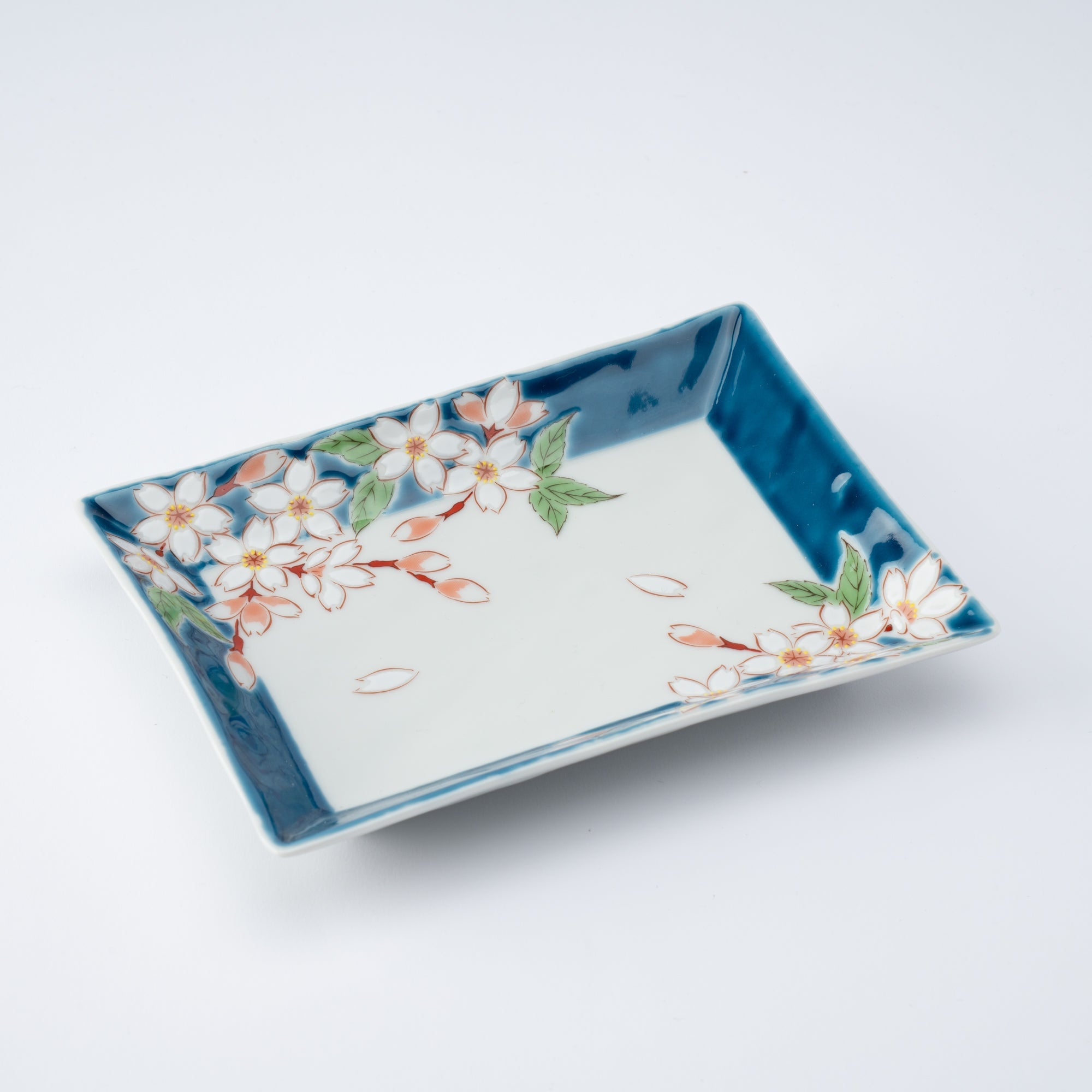 Seasonal Flowers Rectangle Side Plate