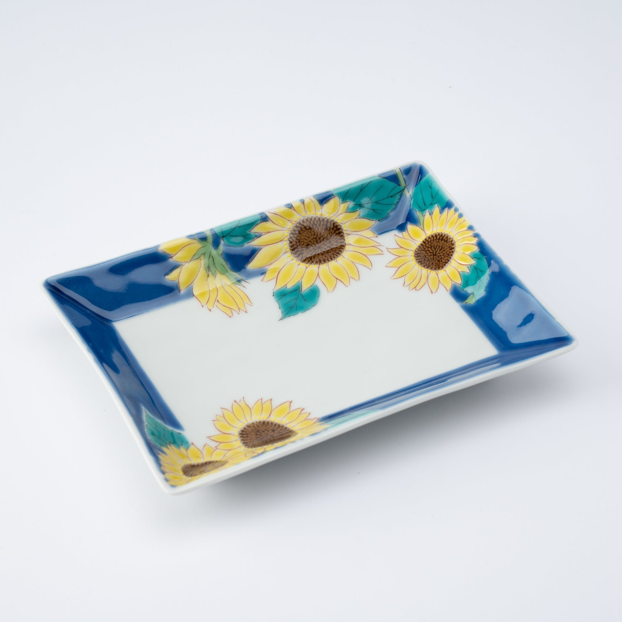 Seasonal Flowers Rectangle Side Plate