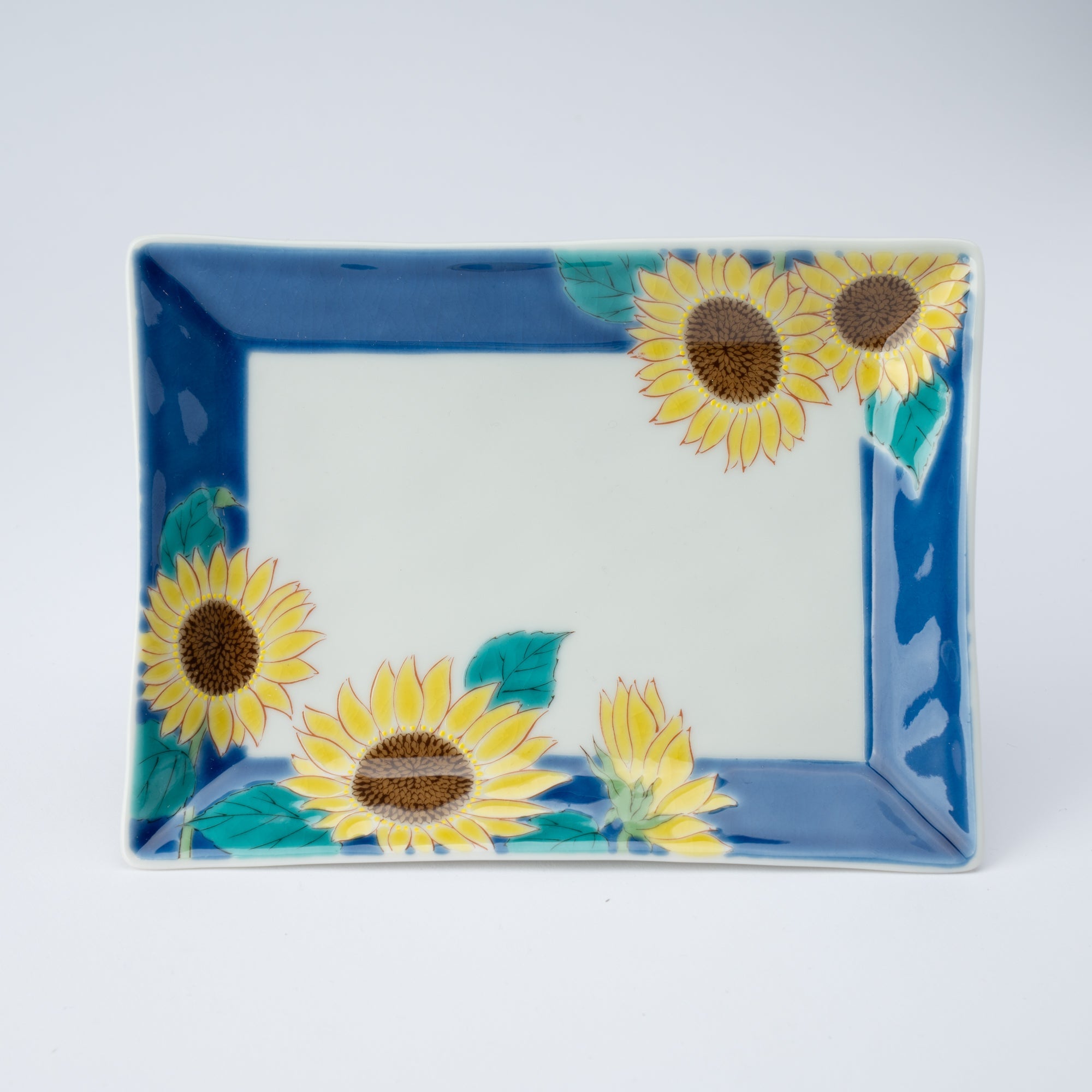 Seasonal Flowers Rectangle Side Plate
