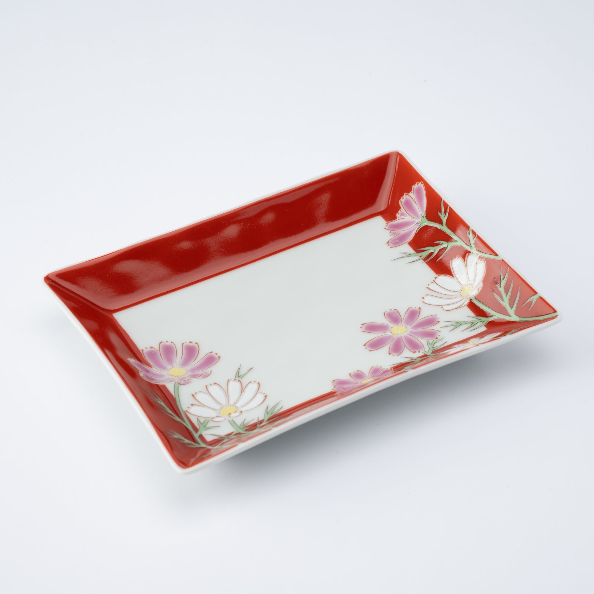 Seasonal Flowers Rectangle Side Plate