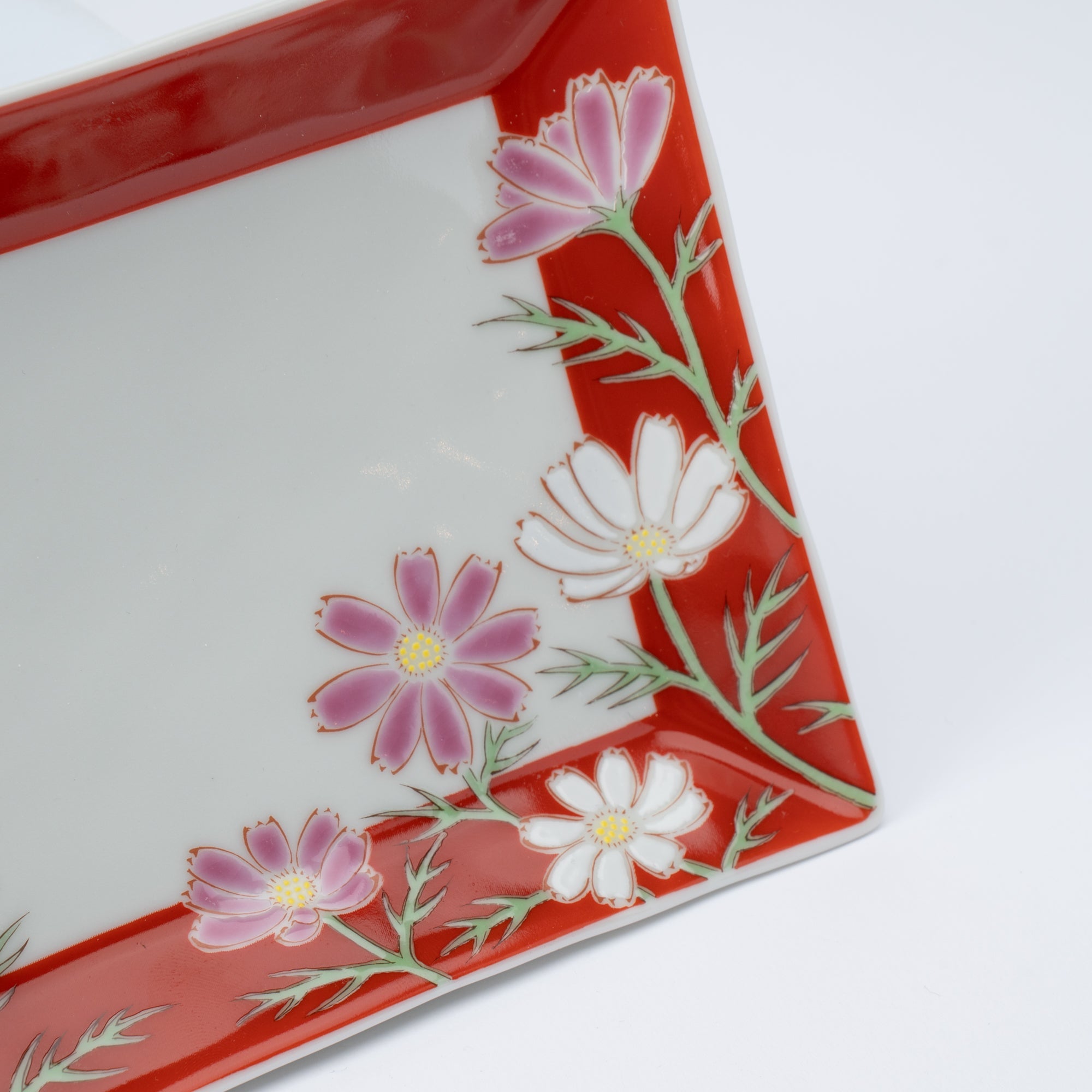 Seasonal Flowers Rectangle Side Plate