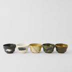 Bowl Set 5pcs Brushstroke Glazes