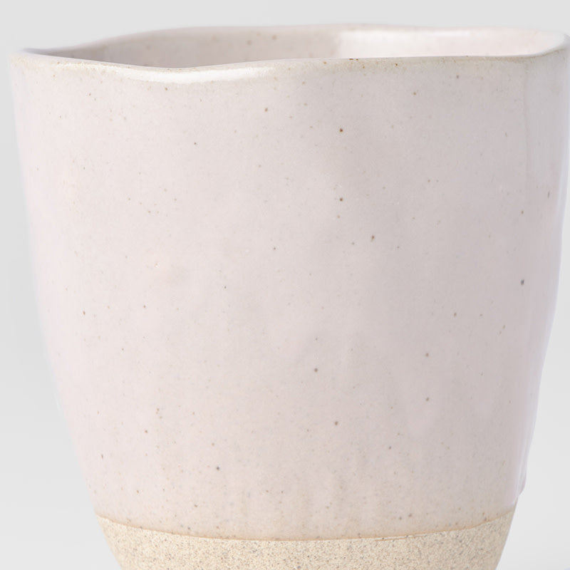 Lopsided Mug 275ml Sakura Pink Bisque Glaze