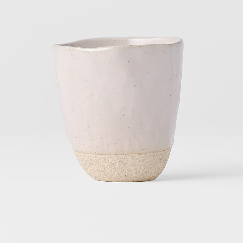 Lopsided Mug 275ml Sakura Pink Bisque Glaze