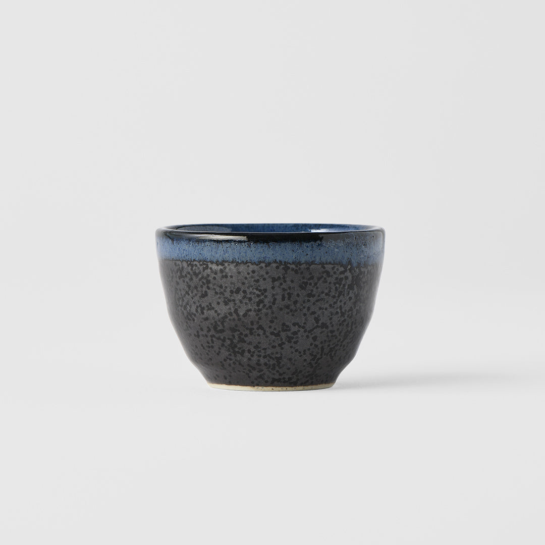 Sake Cup 40ml Black&Blue Drip Glaze