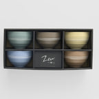 Bowl Set 5pcs 250ml Pastel Glazes