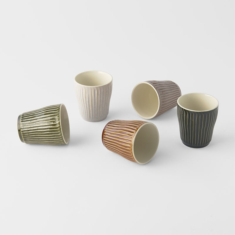 Cup Set 5pcs Autumn Glazes