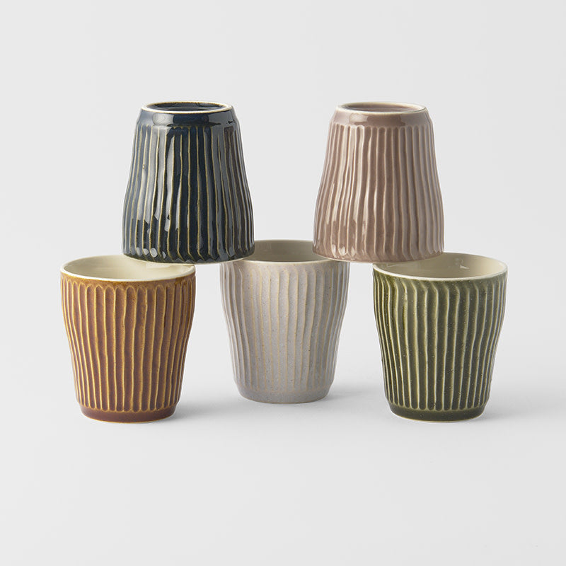 Cup Set 5pcs Autumn Glazes