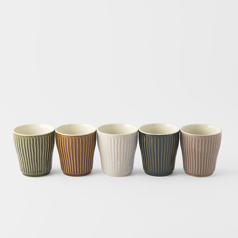 Cup Set 5pcs Autumn Glazes