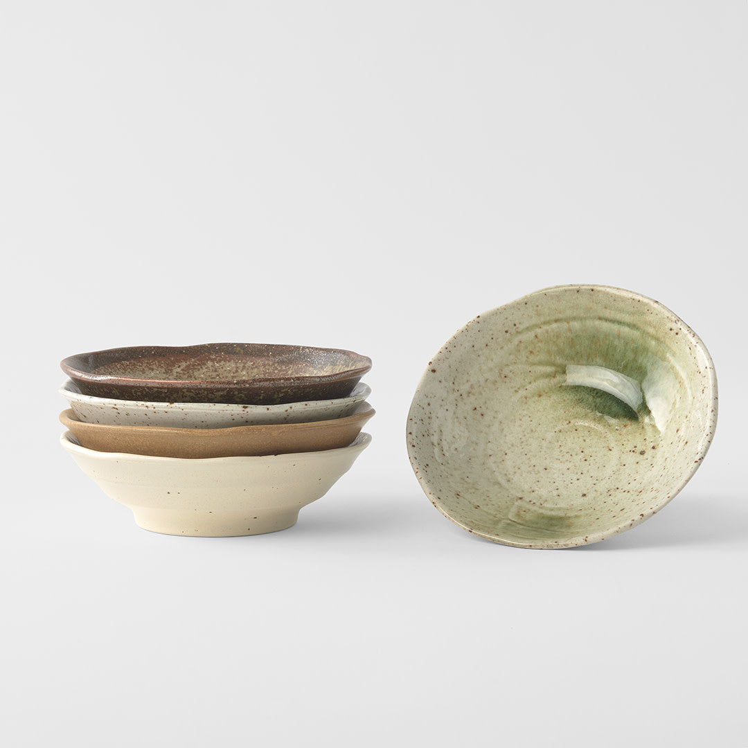 Bowl Set 5pcs 16cm Regional Glazes