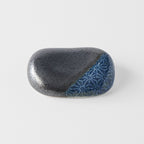 Chopsticks Rest Pebble Black Blue
