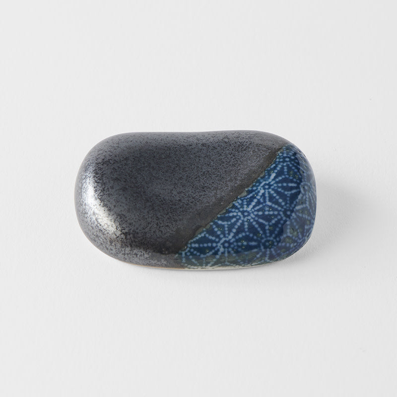 Chopsticks Rest Pebble Black Blue
