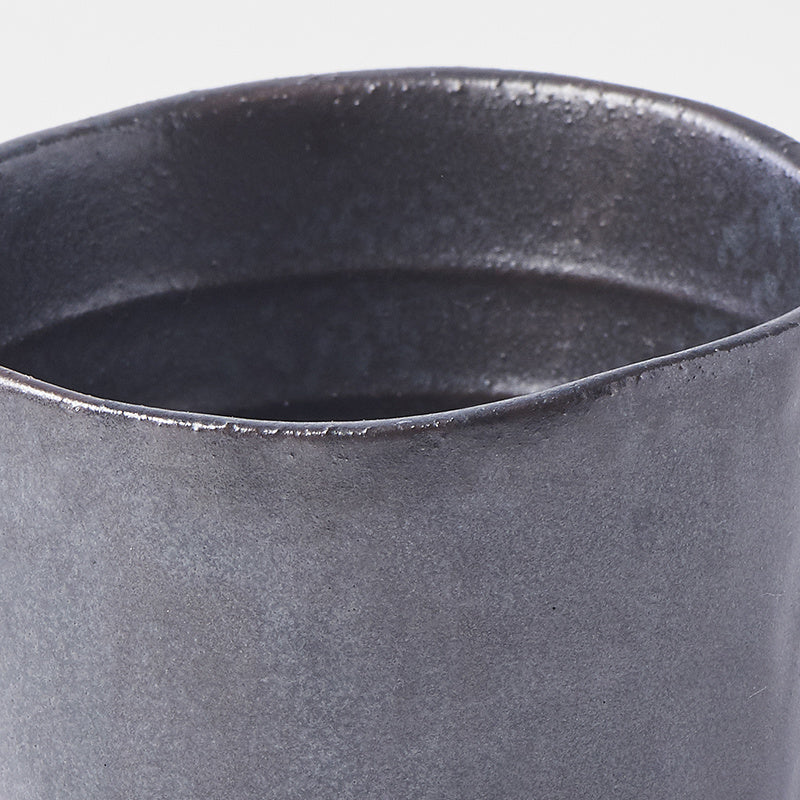 Lopsided Mug 200ml Black and Bisque Glaze