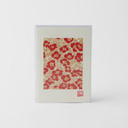 Card Chiyogami Blossom & Gold Handmade Greeting
