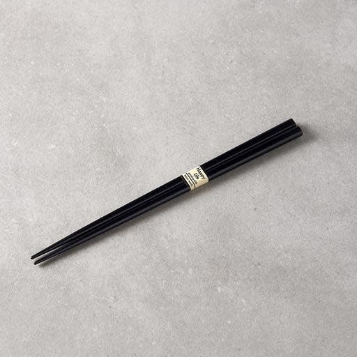 Chopsticks Lacquered Black Natural Wood