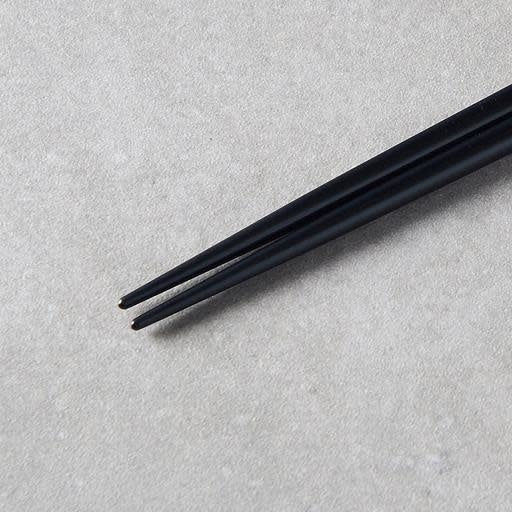 Chopsticks Lacquered Black Natural Wood
