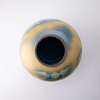 Gold Leaf and Trees Flower Vase