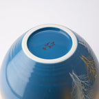 Gold Leaf and Trees Flower Vase