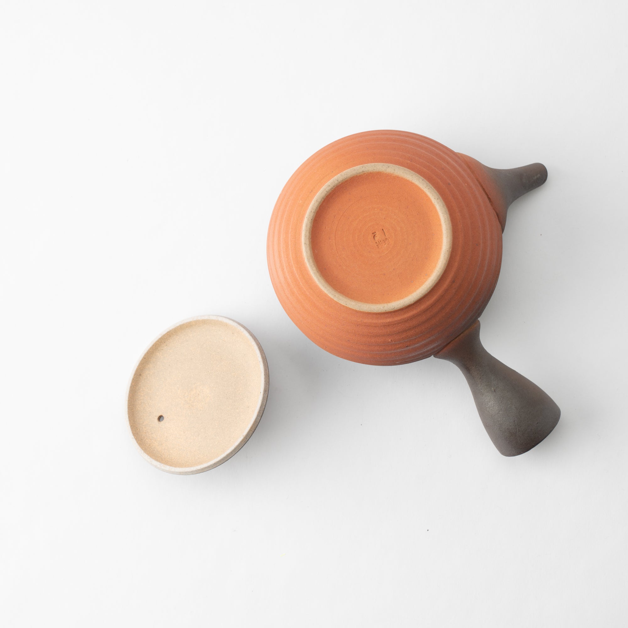 Brown and Red Japanese Teapot