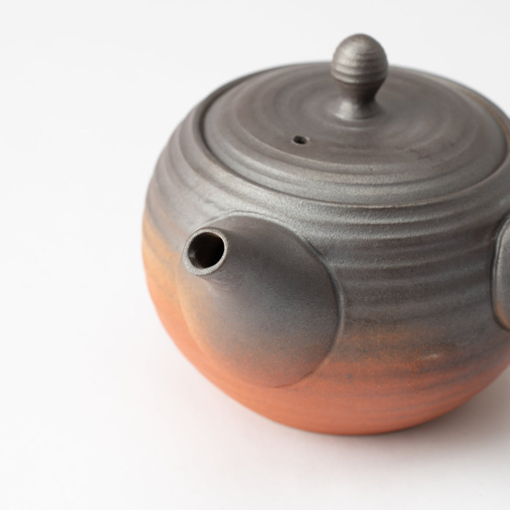 Brown and Red Japanese Teapot