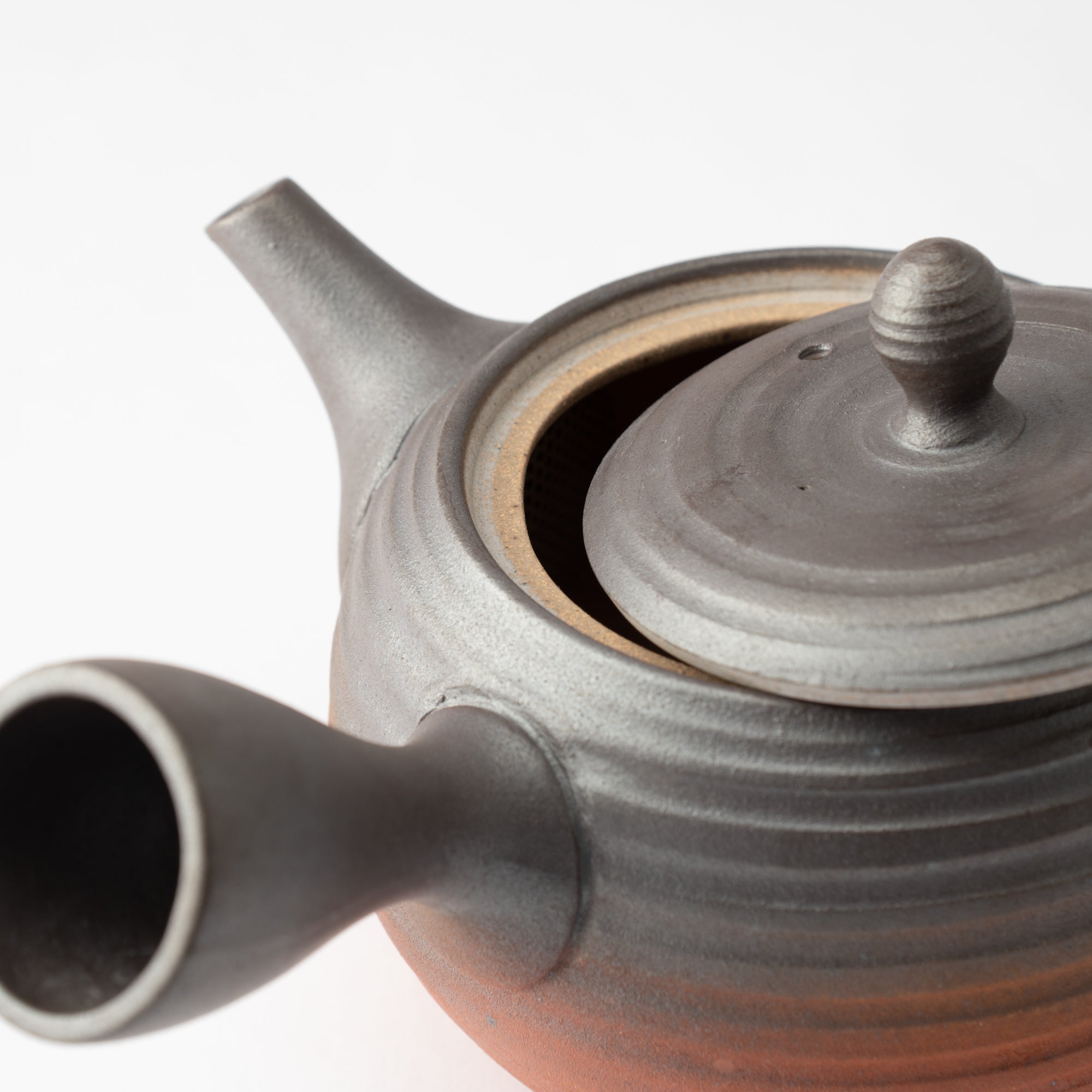 Brown and Red Japanese Teapot
