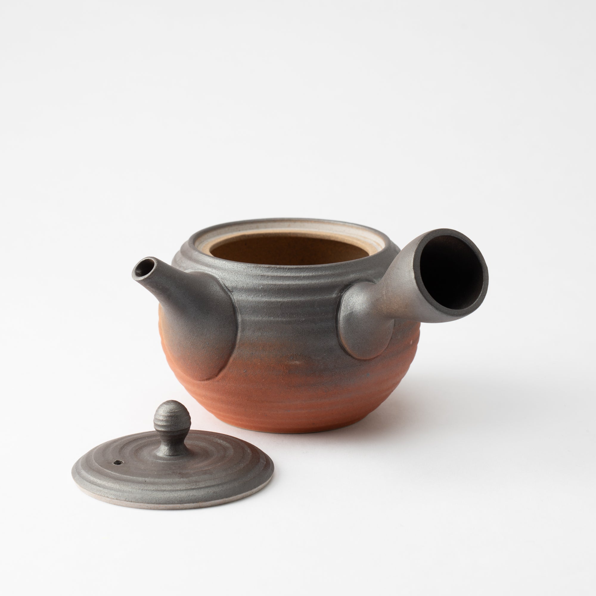Brown and Red Japanese Teapot