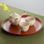 Marble Pattern Japanese Tea Set