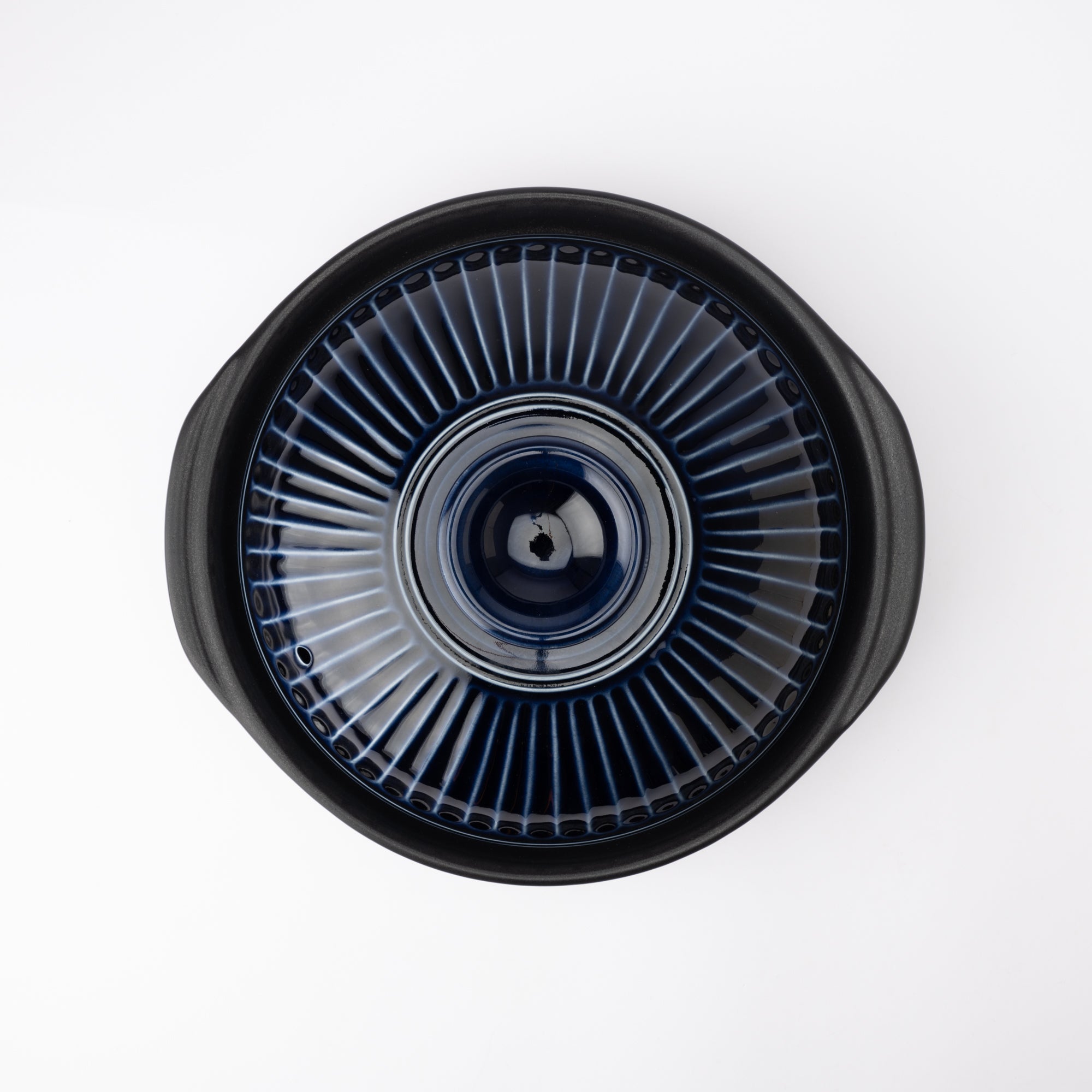 Kikka Navy IH-Compatible Donabe Japanese Clay Pot for 3 to 4 persons