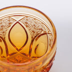 Amber Flower Petals Guinomi Sake Cup