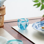Blue Flame Guinomi Sake Cup