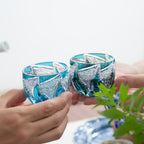 Blue Flame Guinomi Sake Cup