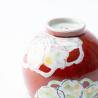 Polychrome Flowers Yunomi Japanese Teacup