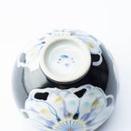 Polychrome Flowers Yunomi Japanese Teacup