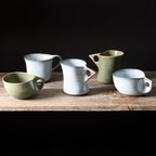 Cup 130ml Swoop Ice Blue Glaze