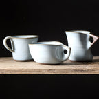 Cup 130ml Swoop Ice Blue Glaze