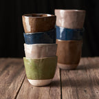 Lopsided Mug 275ml Sakura Pink Bisque Glaze