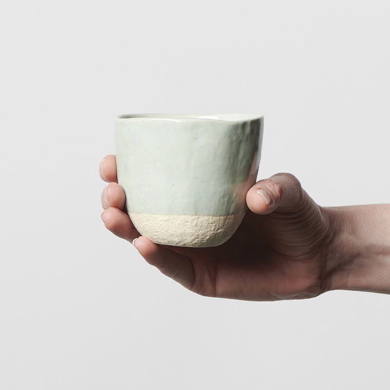 Lopsided Mug 200ml Black and Bisque Glaze