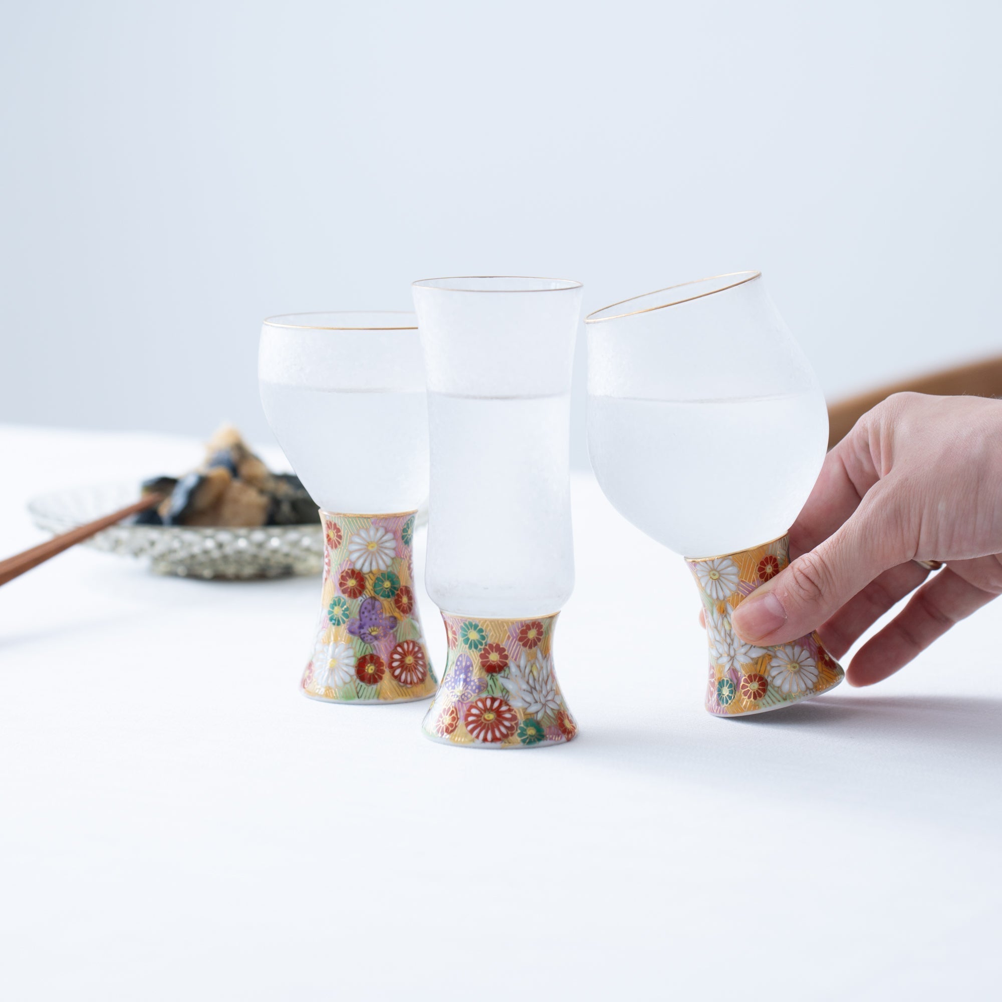 Mizore Hanazume Sake Glass