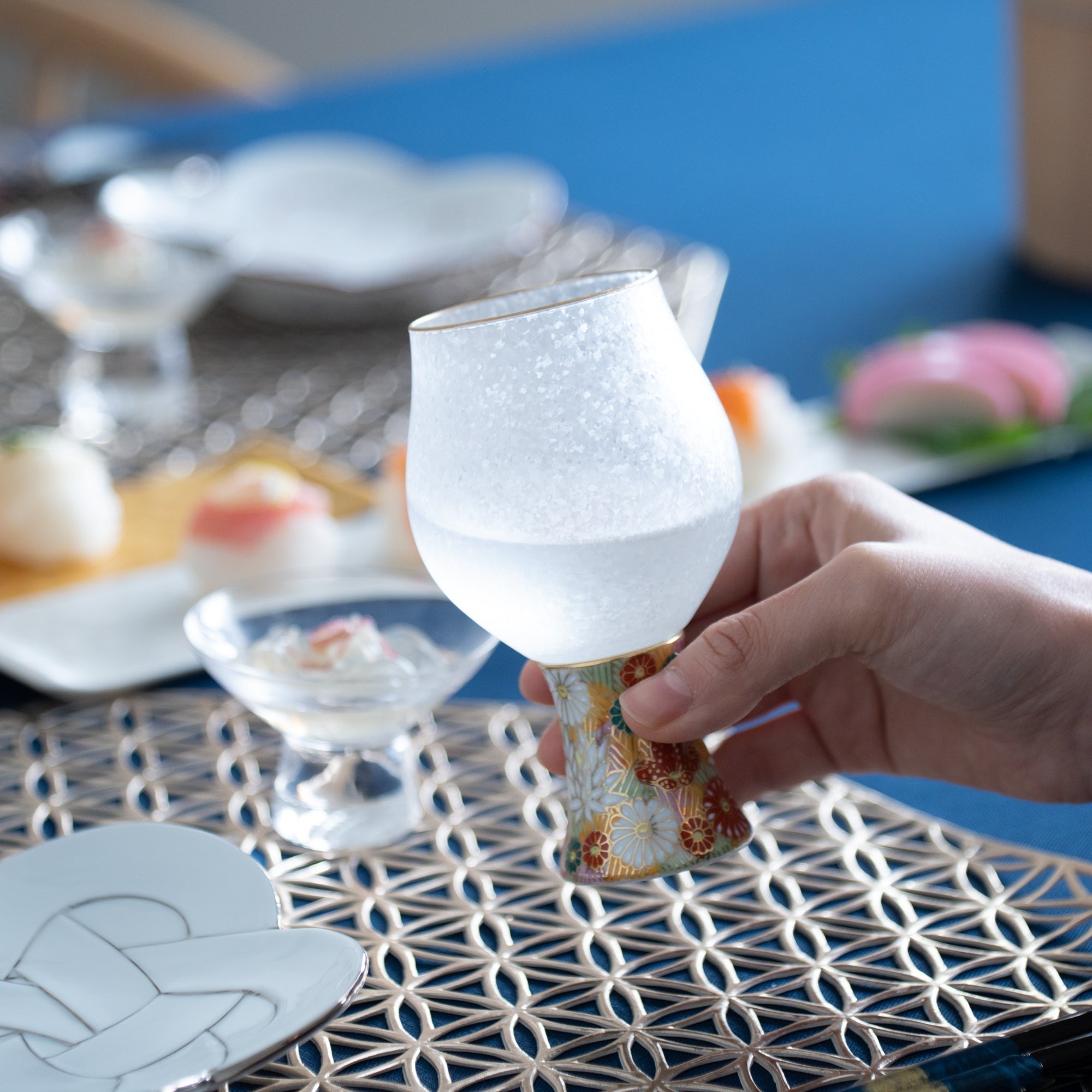 Mizore Hanazume Sake Glass