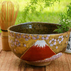 Sakura and Mt.Fuji Matcha Bowl