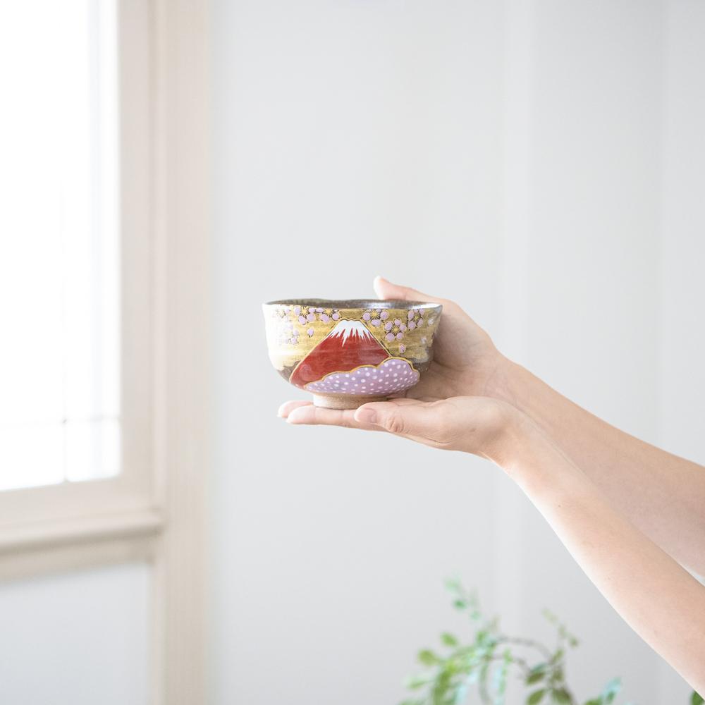 Sakura and Mt.Fuji Matcha Bowl