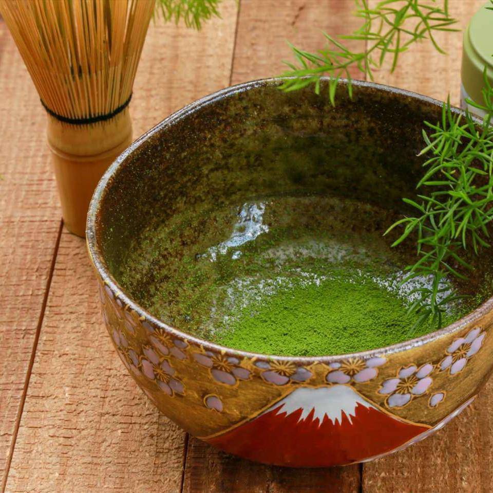 Sakura and Mt.Fuji Matcha Bowl