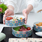 Kutani Classic Three Tiers Jubako Bento Box