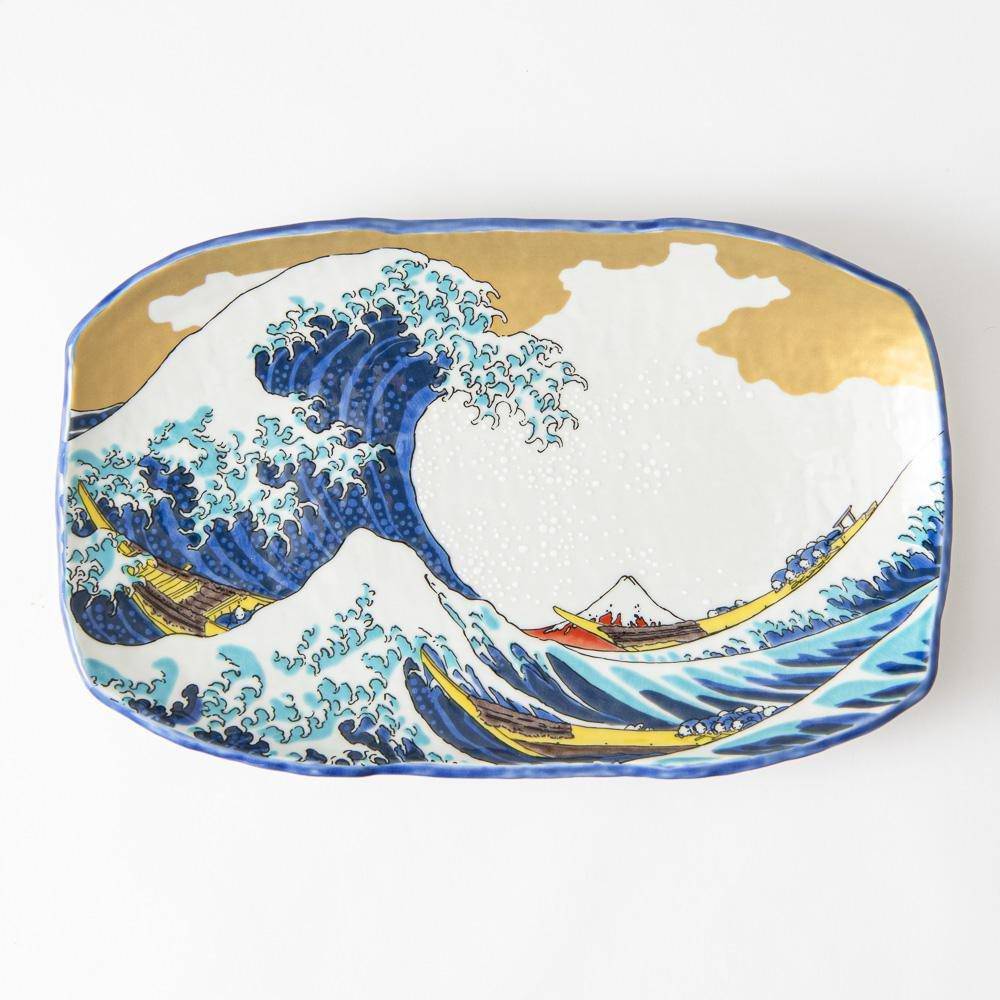 Hokusai Wave Platter