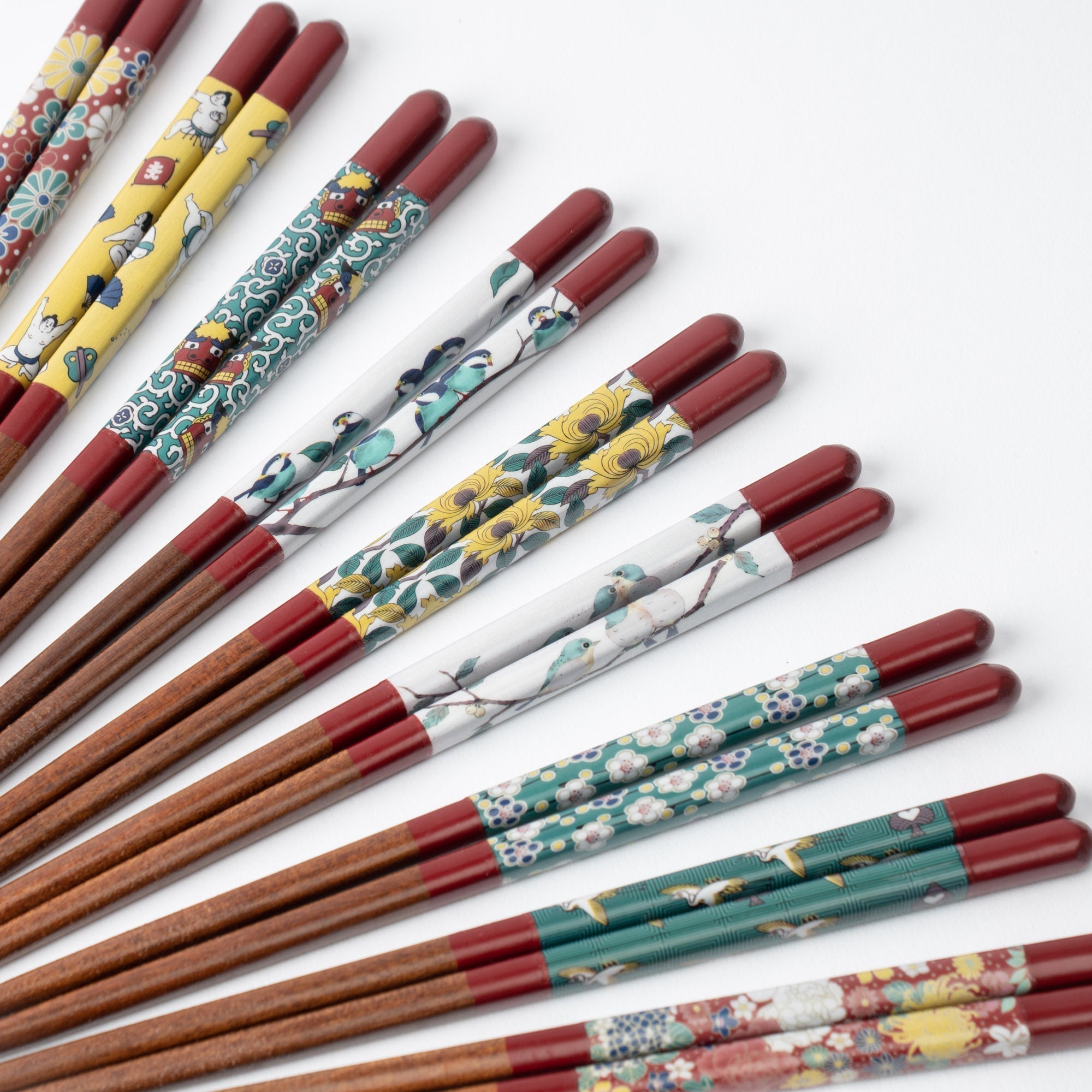 Red Kutani Colors Chopsticks