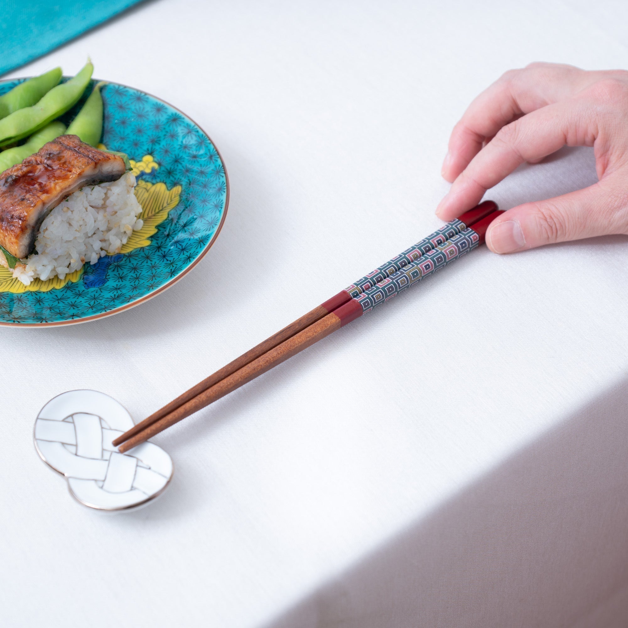 Red Kutani Colors Chopsticks