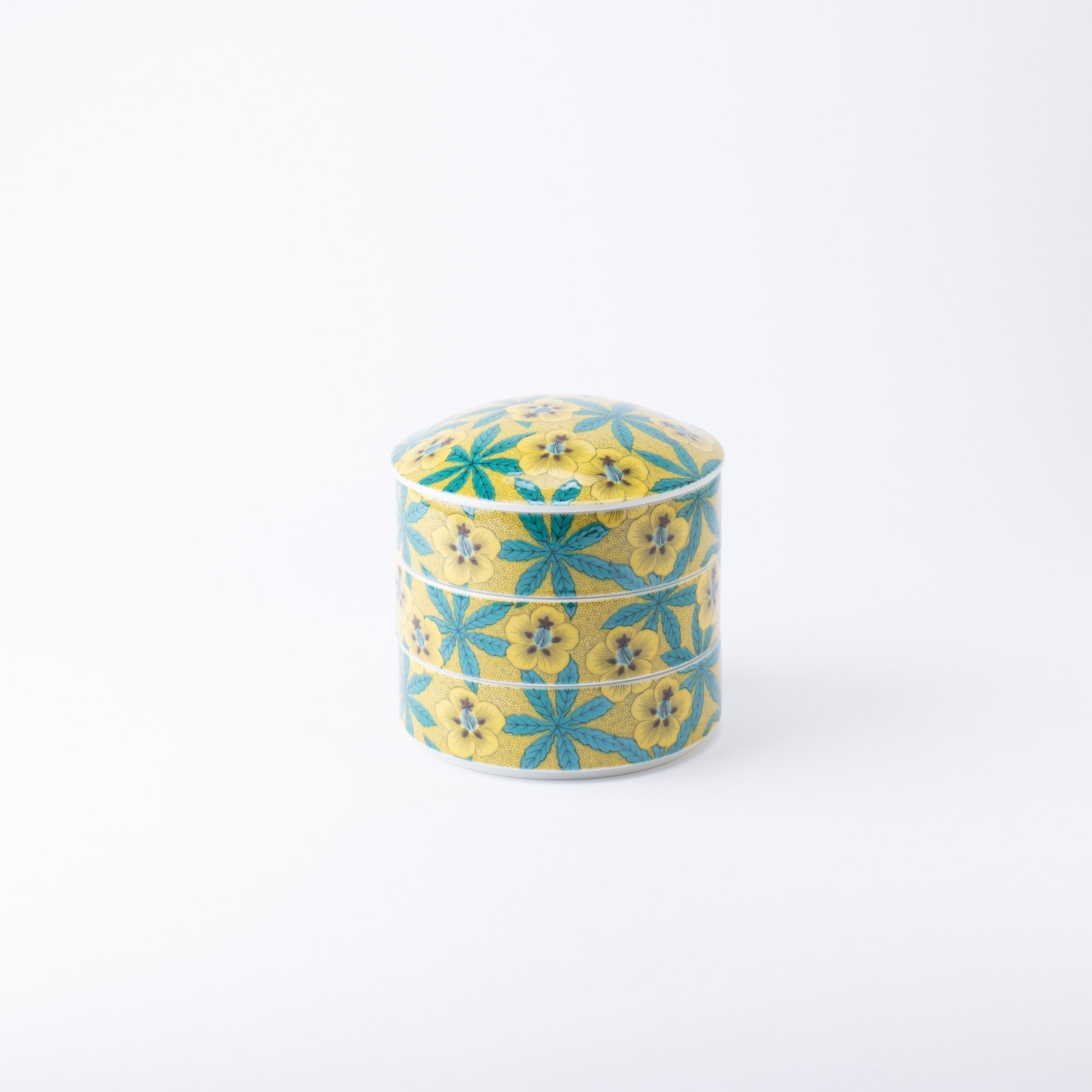 Kutani Classic Three Tiers Jubako Bento Box