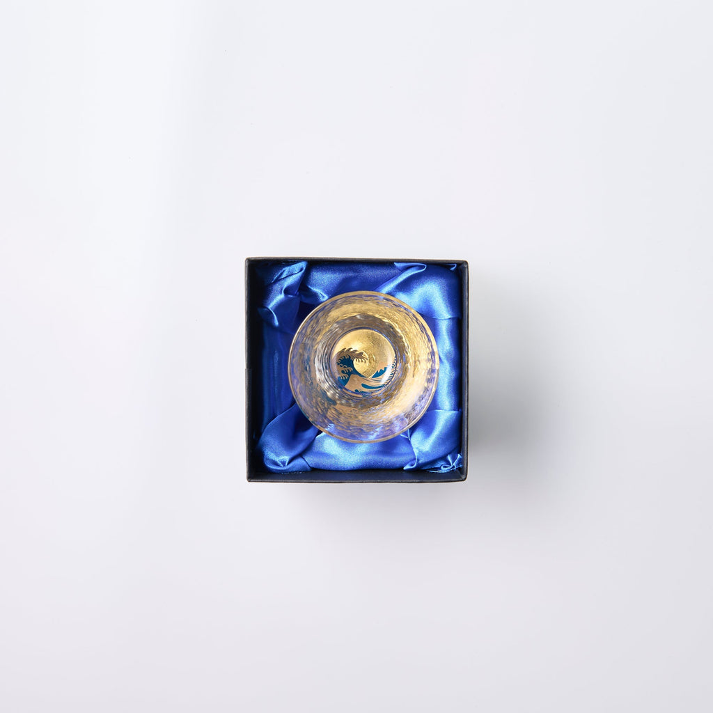 Hokusai Great Wave off Kanagawa Maki-e Sake Cup